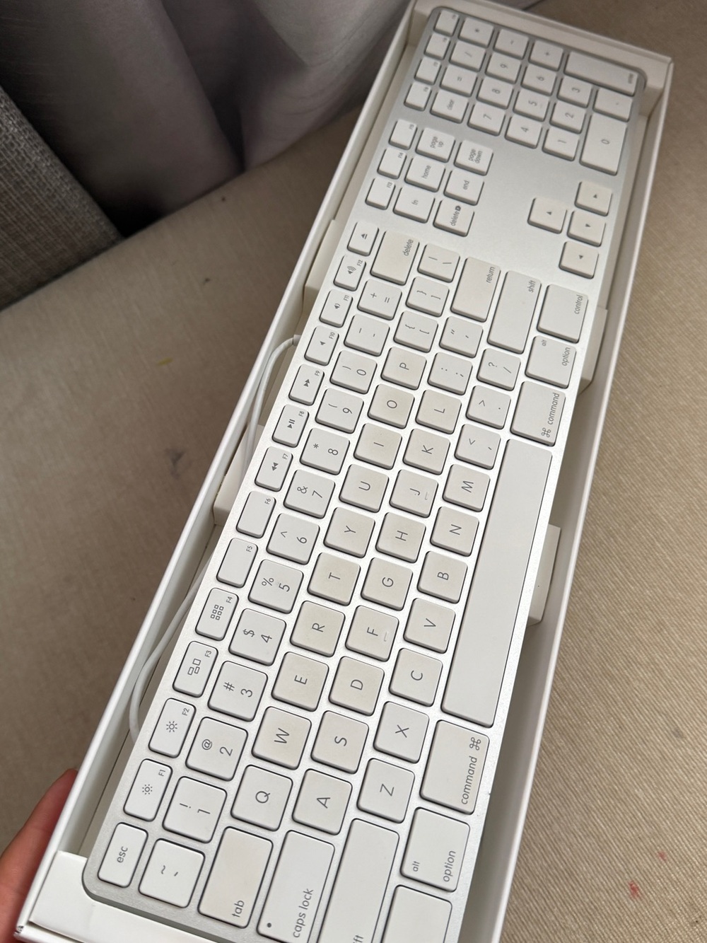 Keyboard in box